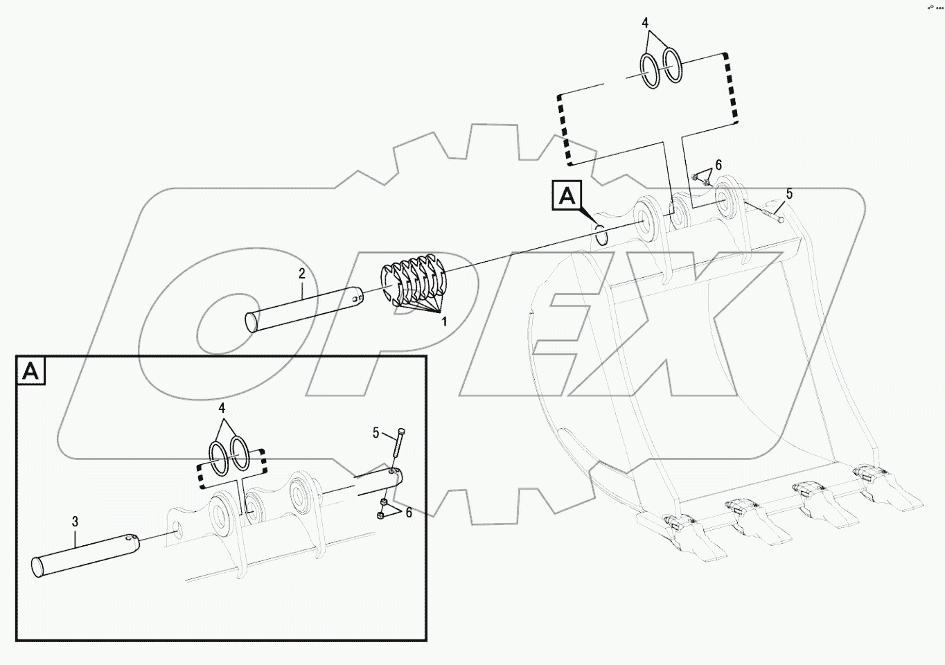  Articulations with the bucket