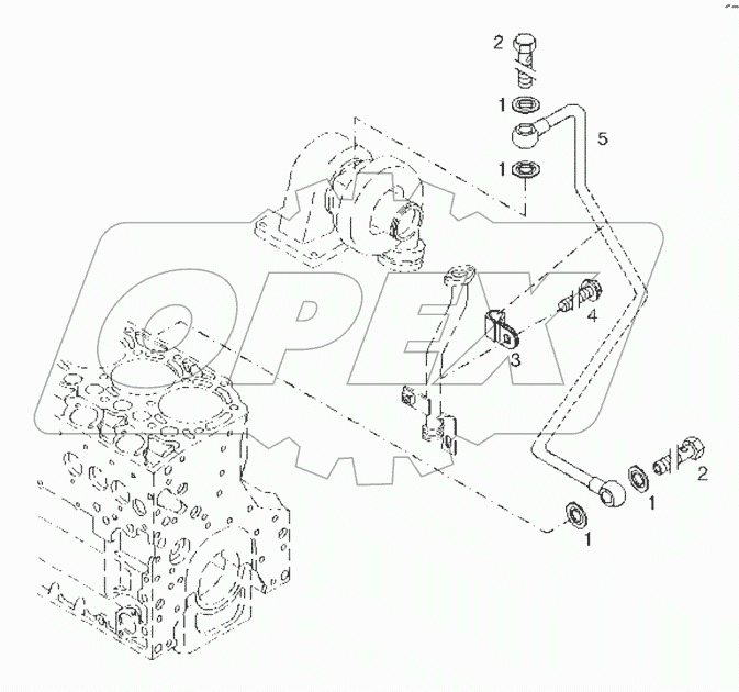  Lubricating oil line