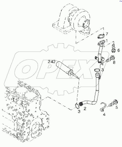  Lubricating oil line