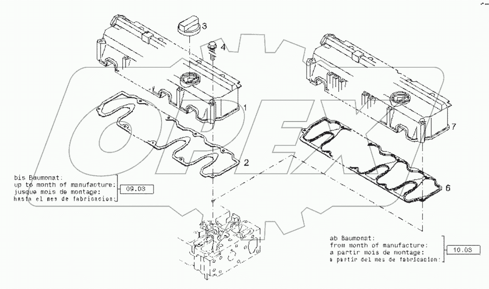  Mechanical valve cover