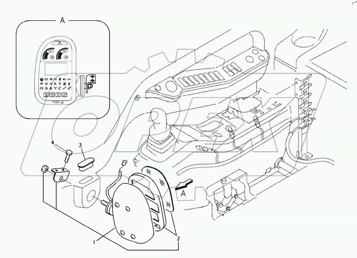  Instrument panel, warning unit and information unit