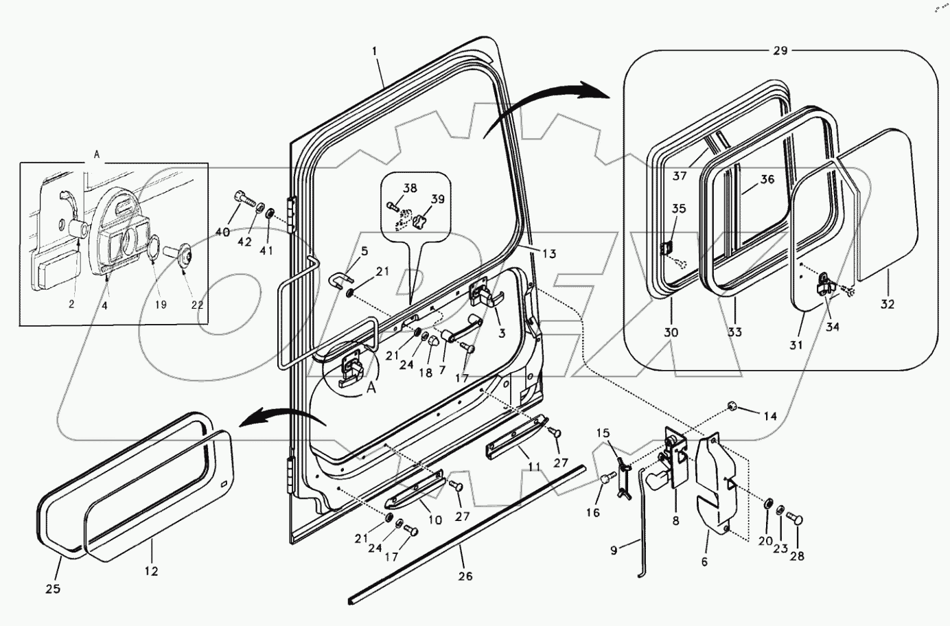  Door, operator's cab