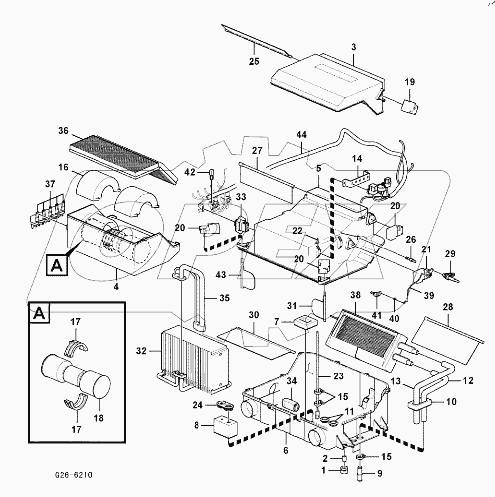  Air conditioning unit, cooler and heater