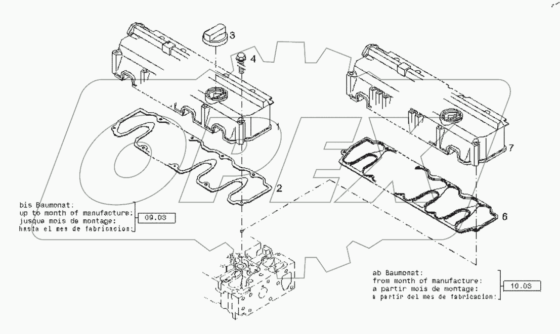  Mechanical valve cover