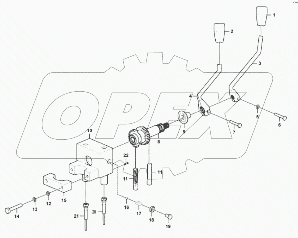  Механизм переключения передач LG916D (130501);Shift mechanism