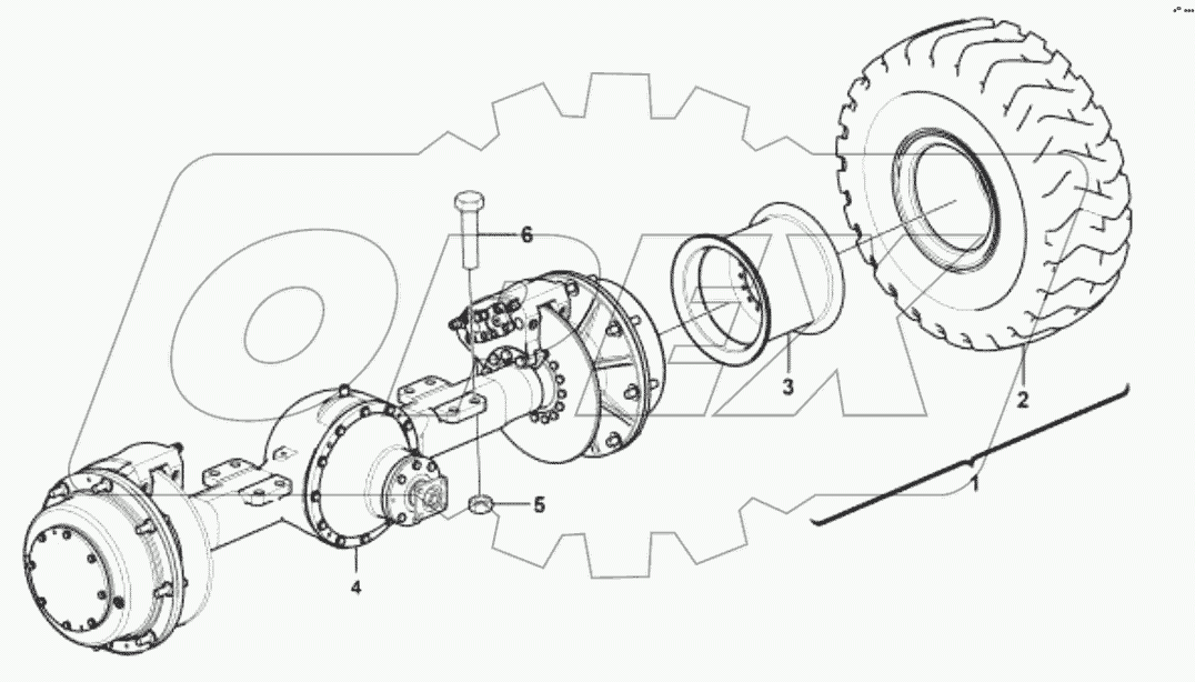  Задний мост в сборе;Rear axle assembly