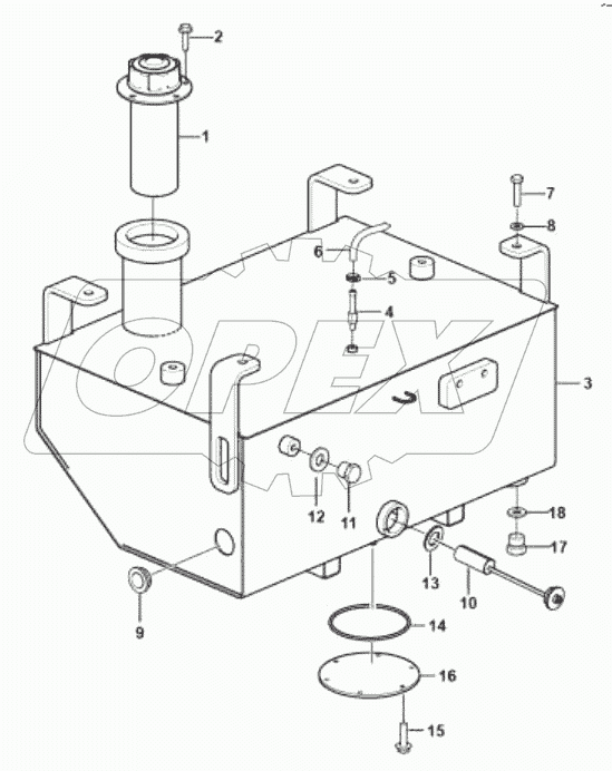  Узел топливного бака;Fuel tank assembly