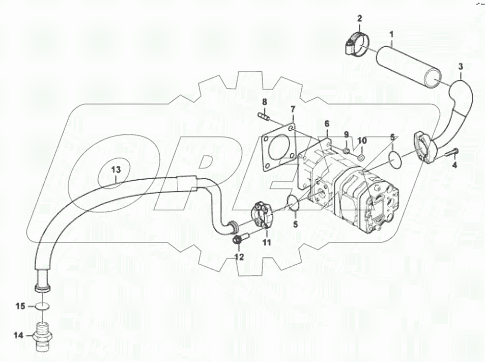  Насос рулевого управления;Steering pump