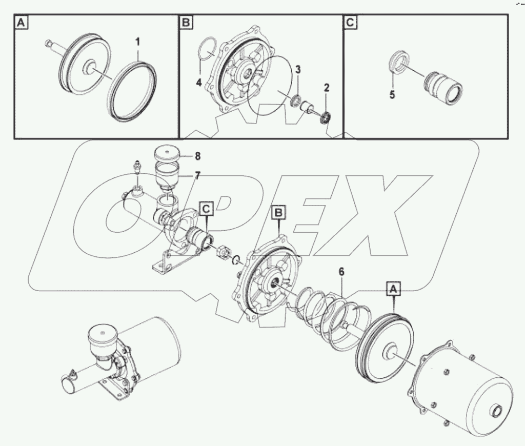  Пневматический цилиндр (340201);Pneumatic cylinder