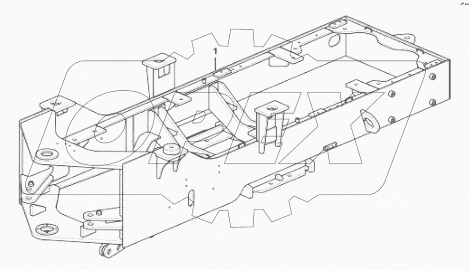  Рама задняя;Rear frame