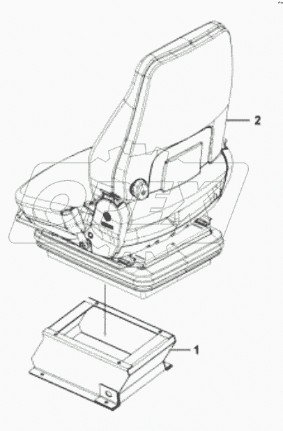  Сиденье SN6000-1;Driver seat