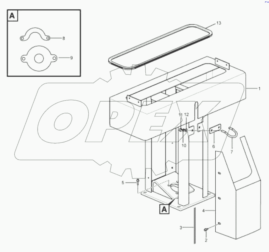  Кронштейн приборной панели;Instrument panel bracket