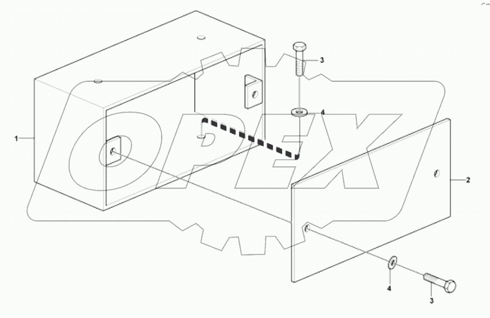  Задний кожух фонаря;Tail lamp protection