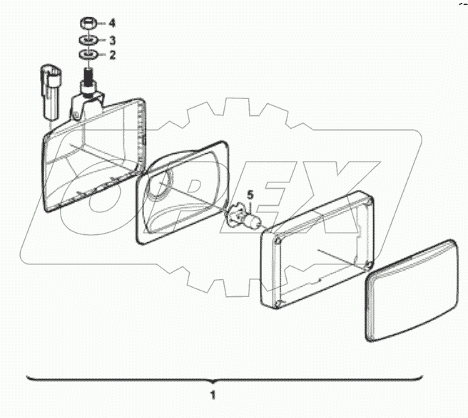  Рабочая лампа (3713EE);Work lamp