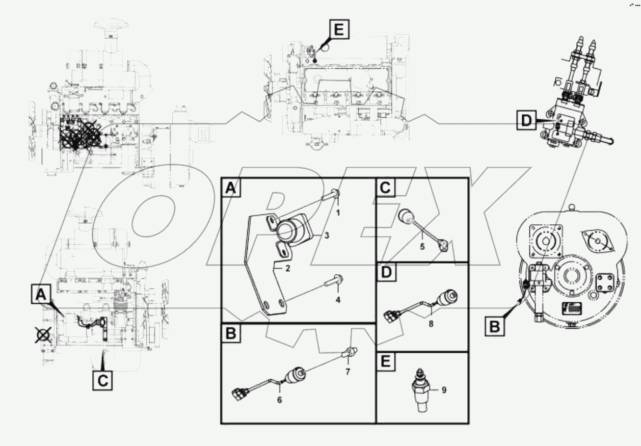  Электрическая система двигателя;Engine electric system