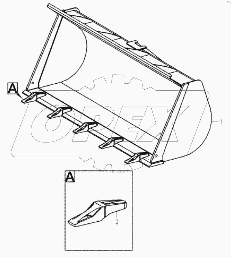  Cборка ковша;Bucket assembliy