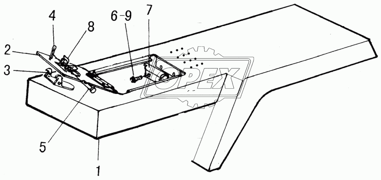 LG9180M2 Left table assembly