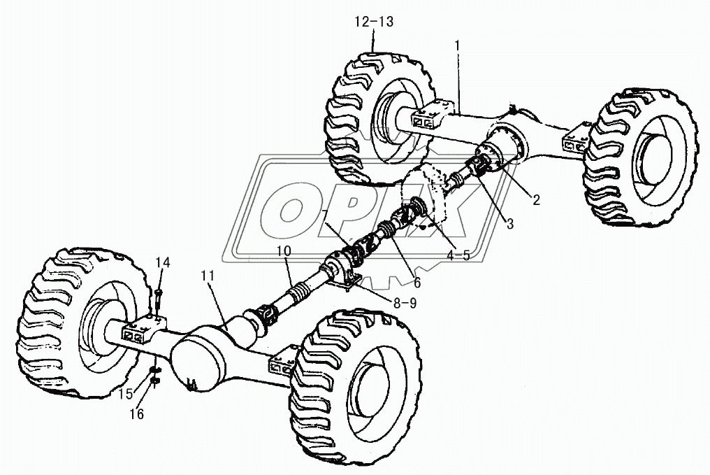 LG9180E1-1 Drive axle system