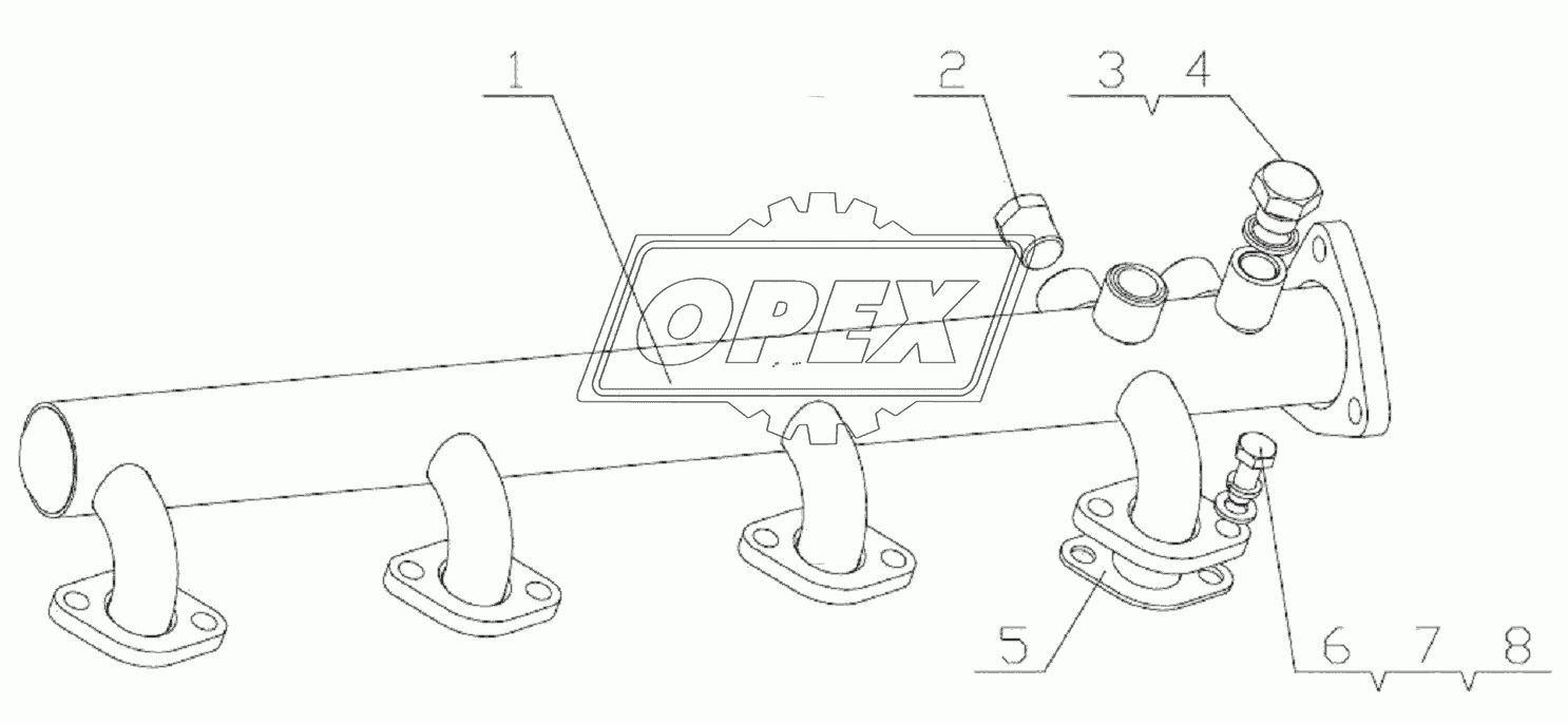 WATER PIPE & HOSE ASSEMBLY OF RADIATOR D0708-1303000/01