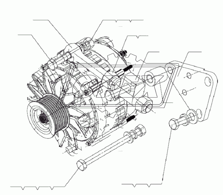 ALTERNATOR ASSEMBLY D7019-3701000/01