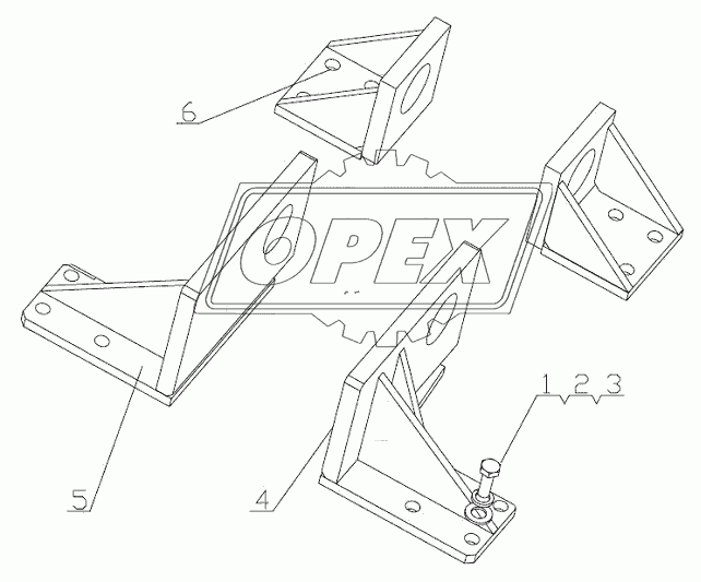 ENGINE SUSPENSION ASSEMBLY D7019-1001000/04