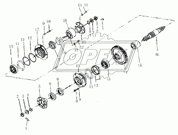 OUTPUT SHAFT PART (370804)