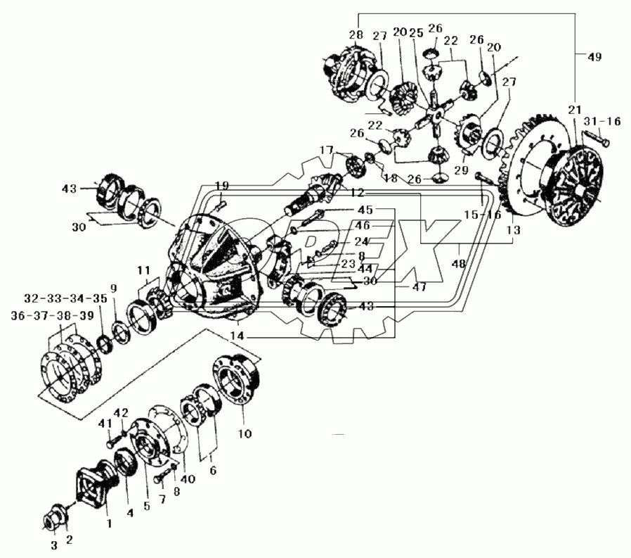 FRONT MAIN DRIVE ASSEMBLY