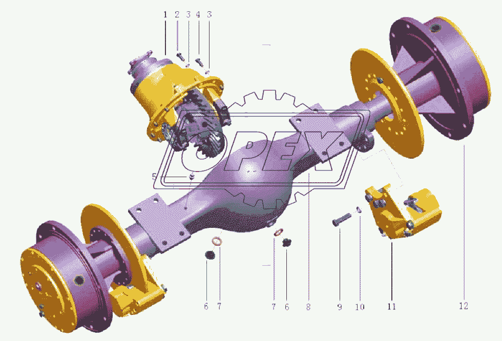 DRIVE AXLE ASSEMBLY (FRONT AXLE)