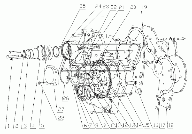 GEAR HOUSING PARTS D30-1002030A/08