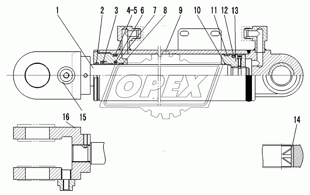 LIFT ARM CYLINDER (371368)