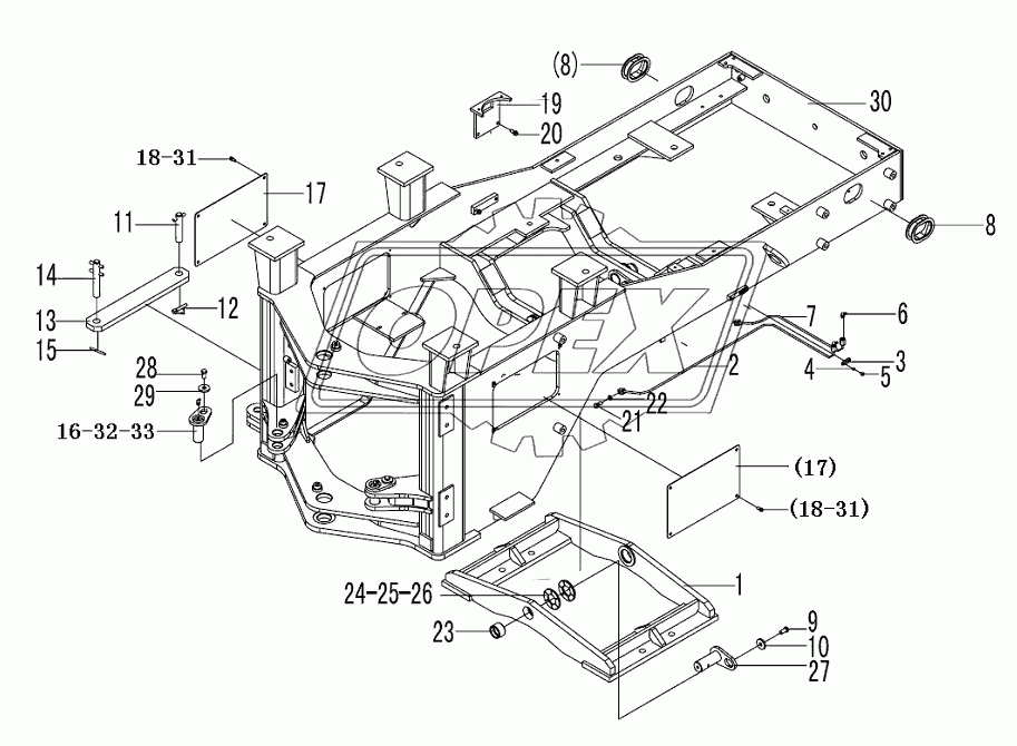 REAR FRAME ASSEMBLY