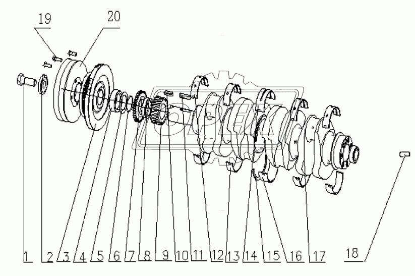 CRANKSHAFT & FLYWHEEL ASSEMBLY