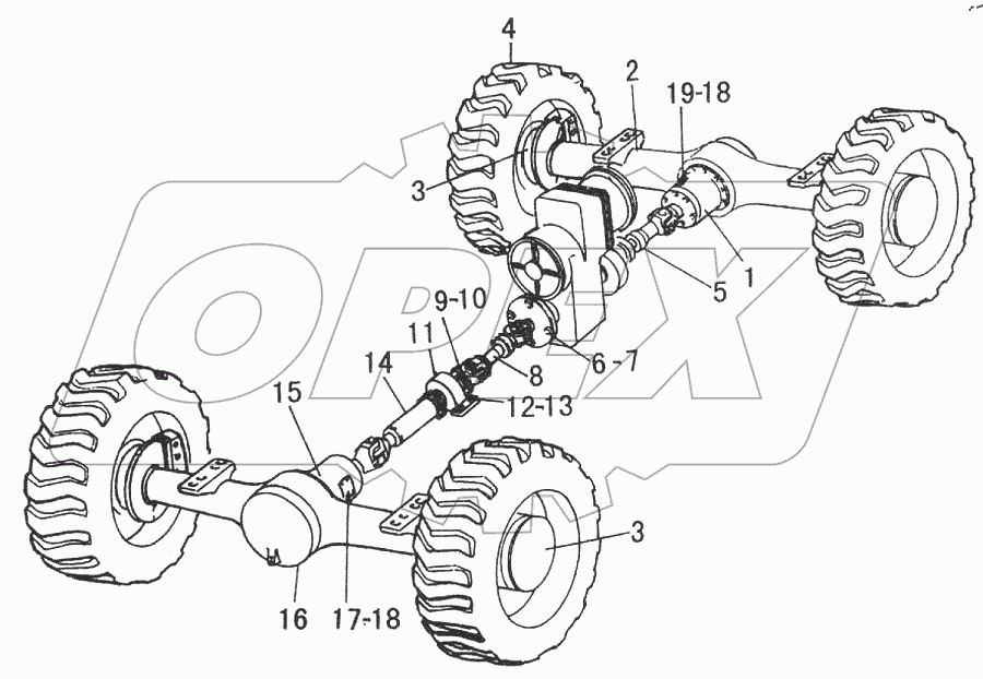  AXLE SYSTEM для 30F