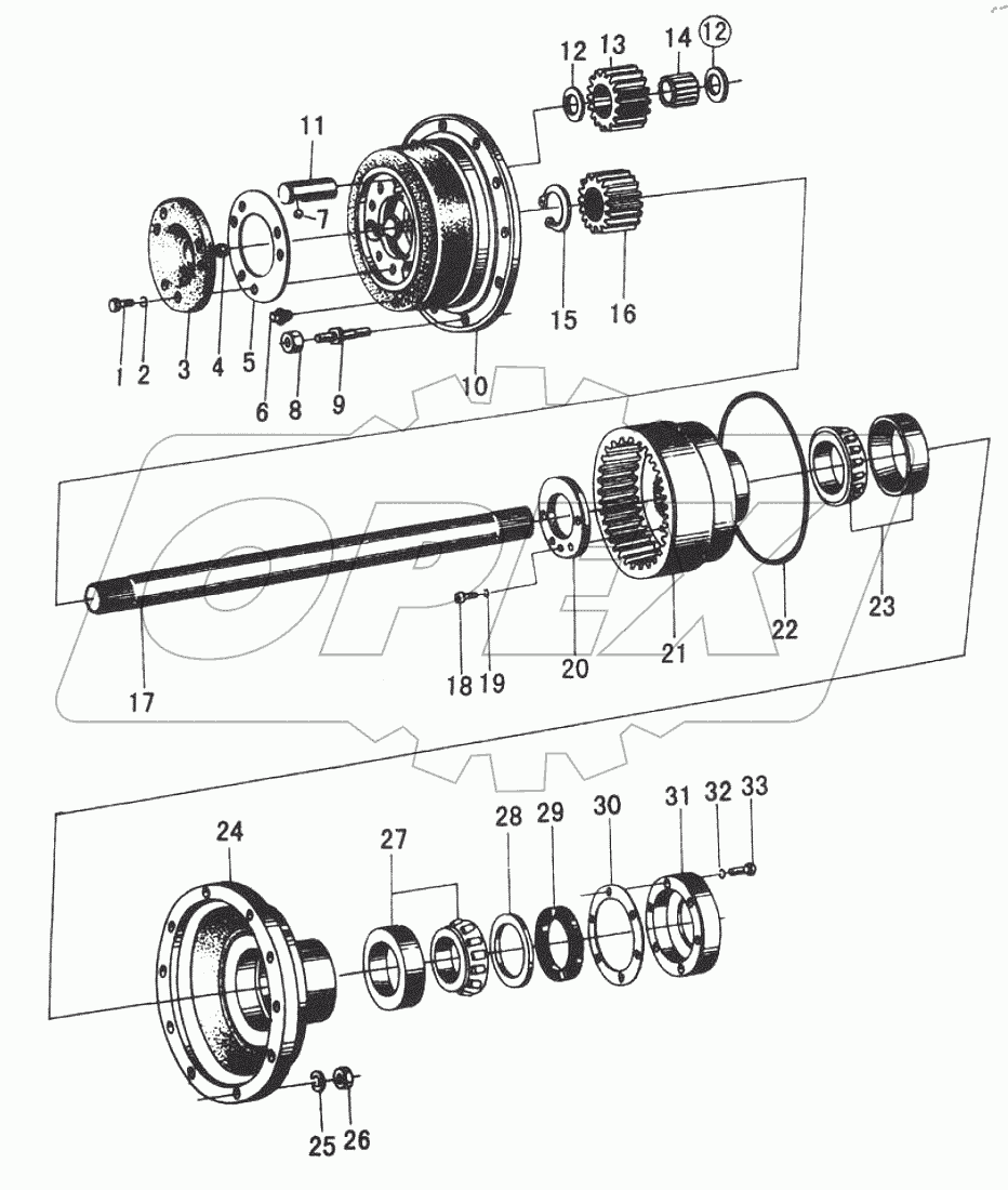  FINAL DRIVE ASSEMBLY для 30F