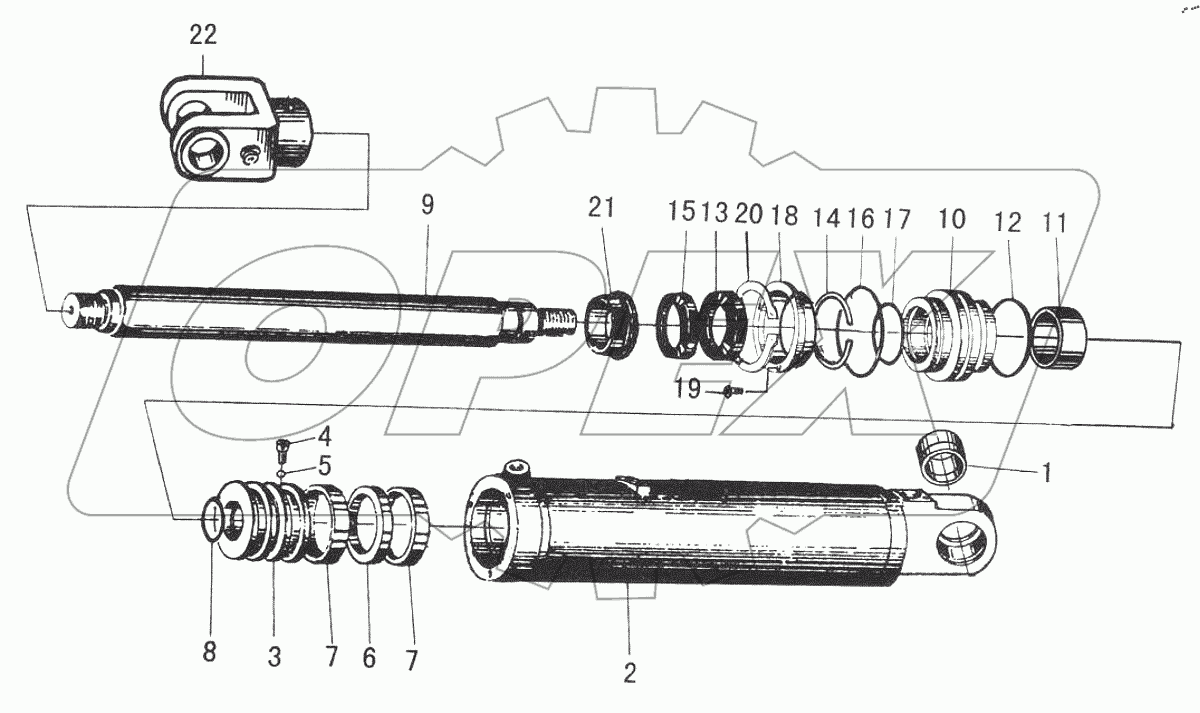  LIFT ARM CYLINDER для 30F