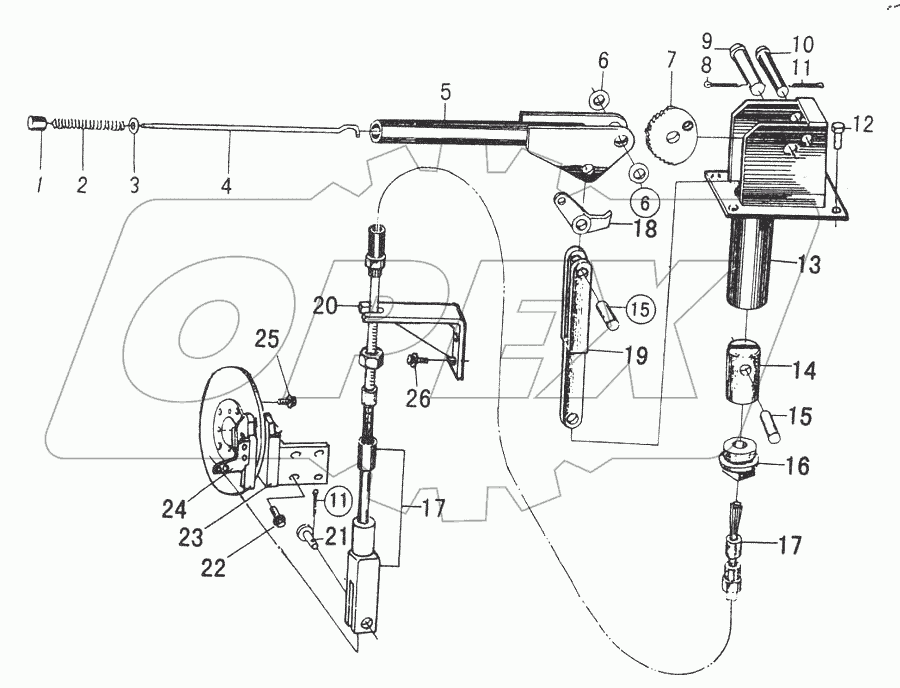  HAND BRAKE SYSTEM для 30F