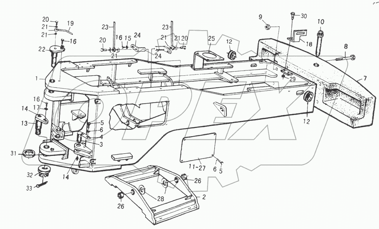  REAR FRAME для 50F