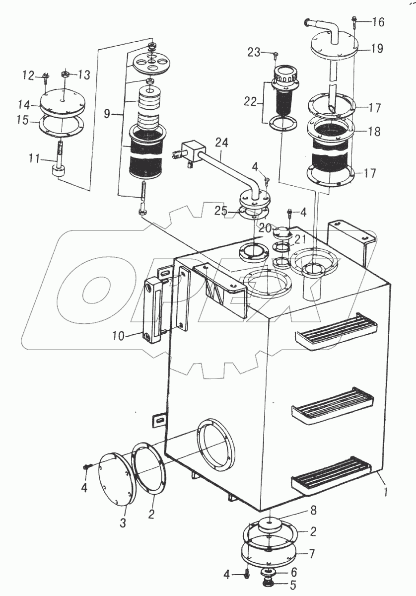  HYDRAULIC TANK ASSEMBLY для 50F