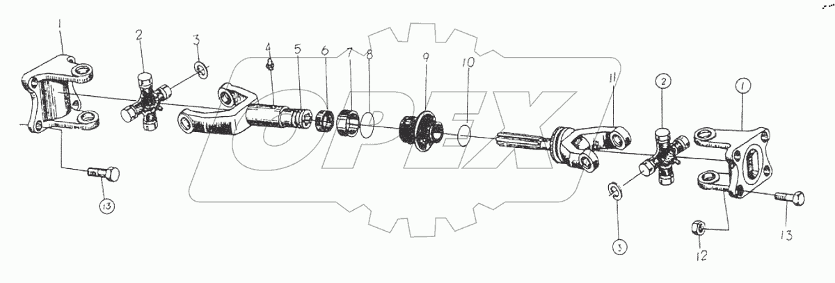  FRONT(REAR)DRIVE SHAFT для 30F