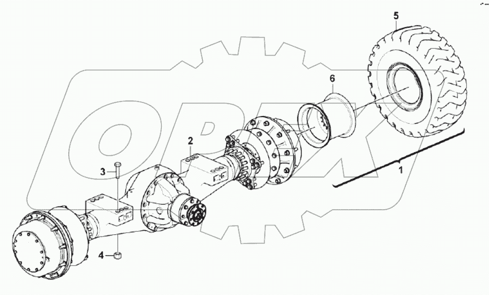  Front axle assembly