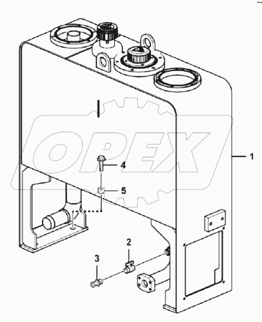  Hydraulic fluid tank