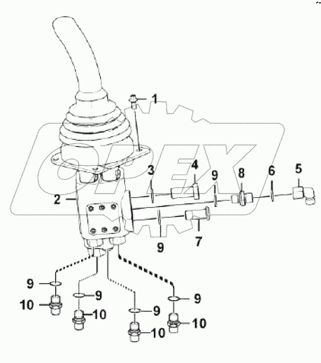  GDXS2-DT Control lever