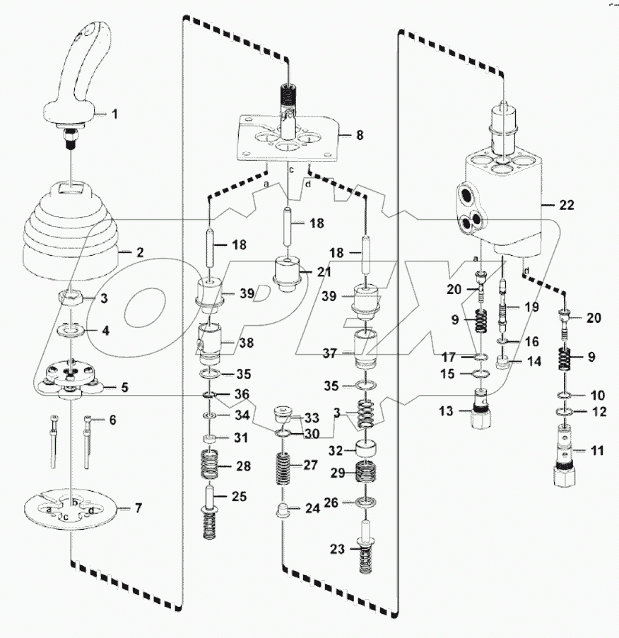  GDXS2-DT Control lever
