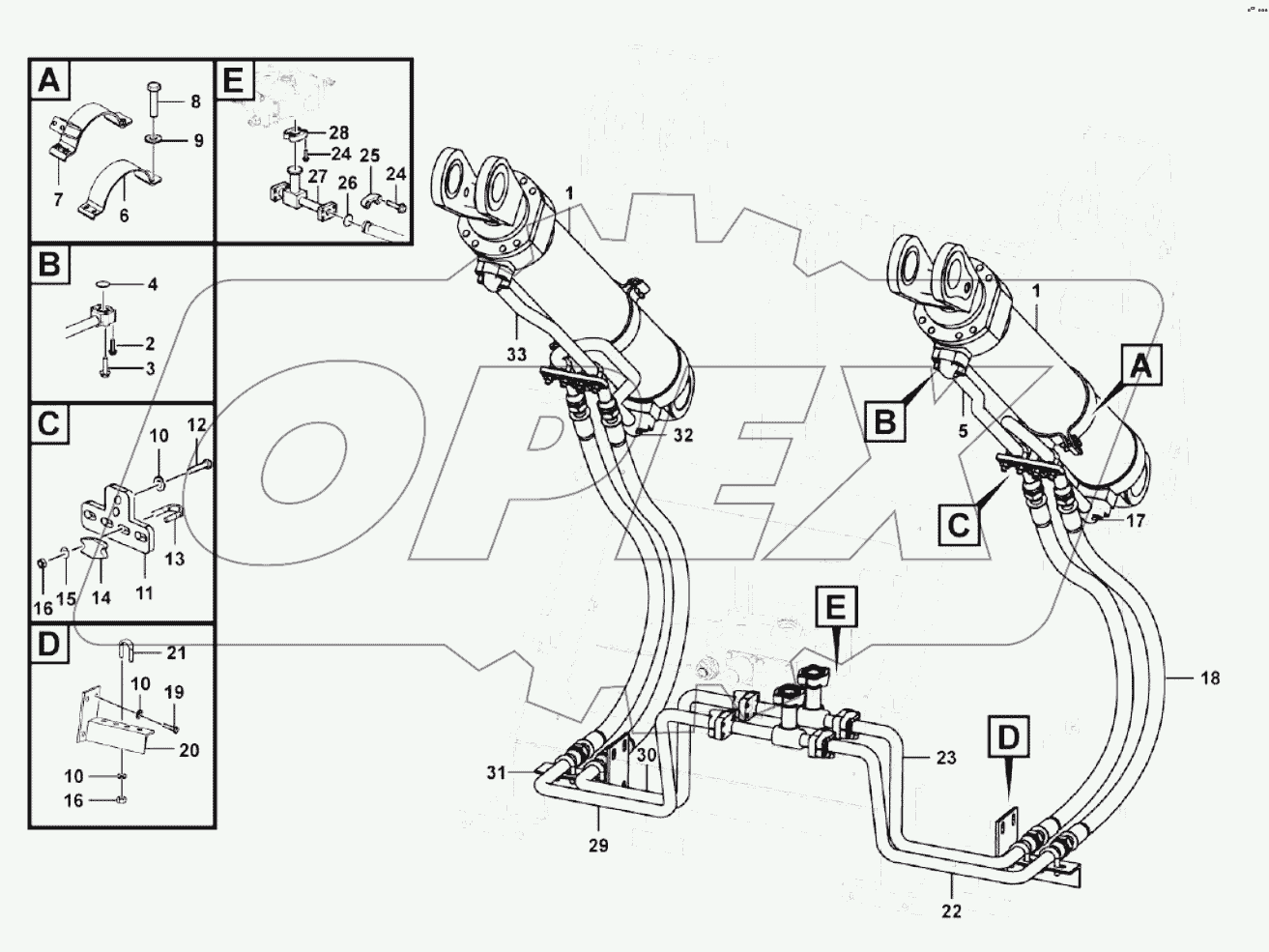  Lifting cylinder system