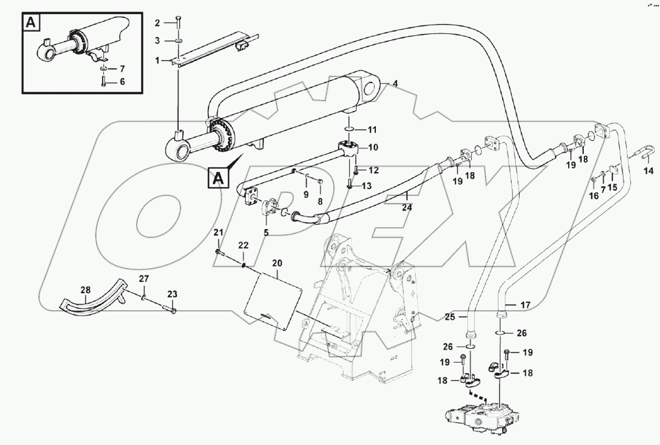  Tilt cylinder system