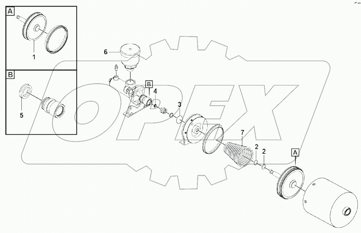  Pneumatic cylinder (330604)