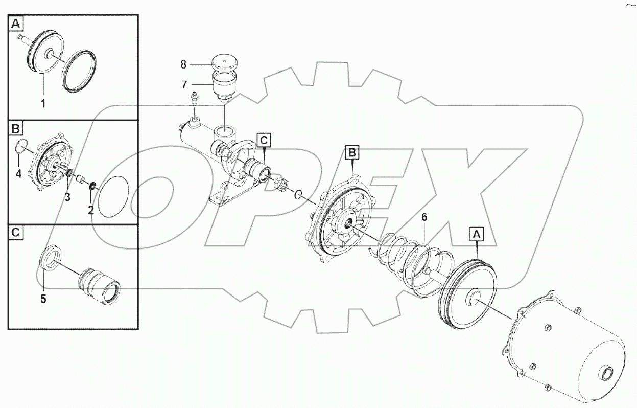  Pneumatic cylinder (340201)