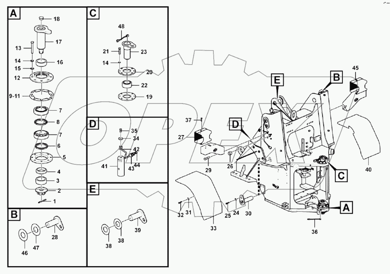  Front frame system