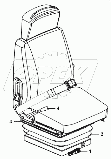  Driver seat assembly (321013)