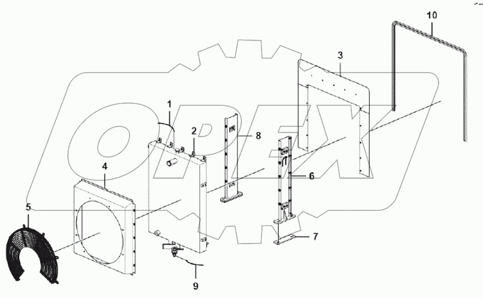  Radiator assembly (321008)